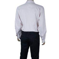 Pre Owned Louis Vuitton Rose Pink Cotton Button Down Shirt L