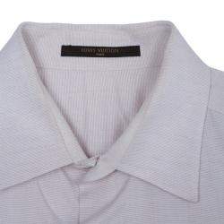 Pre Owned Louis Vuitton Rose Pink Cotton Button Down Shirt L
