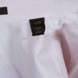 Pre Owned Louis Vuitton Rose Pink Cotton Button Down Shirt L