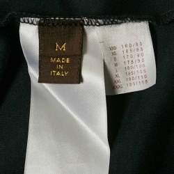 Pre Owned تي شيرت لوي فيتون أسود بجيب رقبة مستديرة قطن مقاس متوسط