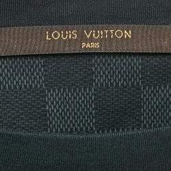 Pre Owned تي شيرت لوي فيتون أسود بجيب رقبة مستديرة قطن مقاس متوسط