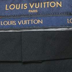 Louis Vuitton Black Wool Formal Trousers L