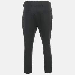 Louis Vuitton Black Wool Formal Trousers L
