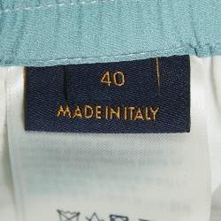Louis Vuitton Blue Printed Silk Pajama Pants M