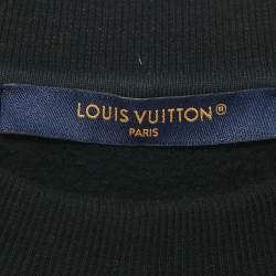 Louis Vuitton Black Cosmic Owl Embroidery Cotton Sweatshirt M