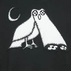 Louis Vuitton Black Cosmic Owl Embroidery Cotton Sweatshirt M