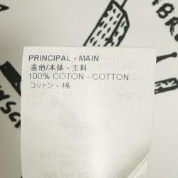 Louis Vuitton White Logo Print Cotton Button Front Shirt L