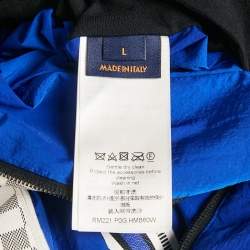 Louis Vuitton Blue Nylon Damier Azur Pattern Amen Break Jacket L