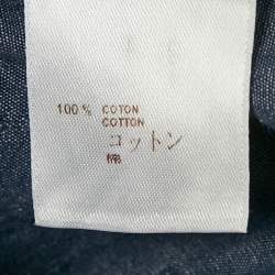 Louis Vuitton Blue Monogram Denim Button Front Shirt L