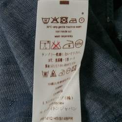 Louis Vuitton Blue Monogram Denim Button Front Shirt L