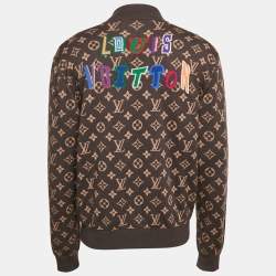 Louis Vuitton X NBA Brown Monogram Wool Knit Zip-Up Jacket M