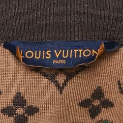 Louis Vuitton X NBA Brown Monogram Wool Knit Zip-Up Jacket M
