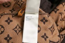 Louis Vuitton X NBA Brown Monogram Wool Knit Zip-Up Jacket M