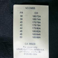 Louis Vuitton Navy Blue Monogram Jacquard Denim Jeans S Waist 31"