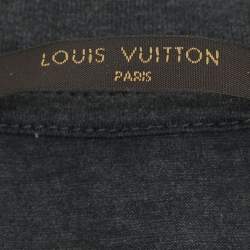Louis Vuitton Dark Grey Cotton 2017 Graphic Print T-Shirt XS