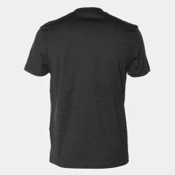 Louis Vuitton Dark Grey Cotton 2017 Graphic Print T-Shirt XS