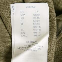 Louis Vuitton Olive Green Cotton Pique Polo T-Shirt L