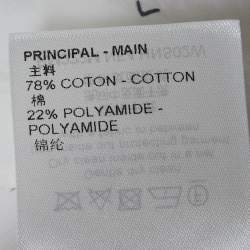 Louis Vuitton White Fading Damier Cotton Long Sleeve Shirt XL