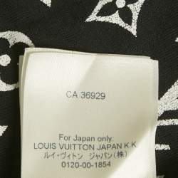Louis Vuitton Black Cotton Gradient Monogram Print T-Shirt L