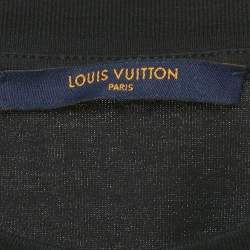 Louis Vuitton Black Cotton Gradient Monogram Print T-Shirt L