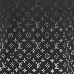 Louis Vuitton Black Cotton Gradient Monogram Print T-Shirt L