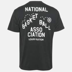 Louis Vuitton x NBA Black Print Cotton T-Shirt M