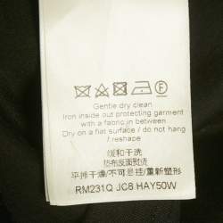 Louis Vuitton Black Logo Embroidery Cotton Crew Neck T-Shirt M