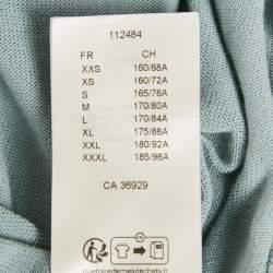 Pre Owned Louis Vuitton Blue Jersey Intarsia Detail Polo T-Shirt XL