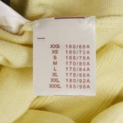 Pre Owned Louis Vuitton Yellow Cotton Knit Crewneck Sweatshirt XL