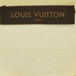 Pre Owned Louis Vuitton Yellow Cotton Knit Crewneck Sweatshirt XL