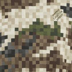 Pre Owned Louis Vuitton Green Damier Cotton Jacquard Stud Detail Pullover M