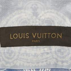 Pre Owned Louis Vuitton Blue Bandana Print Cotton Long Sleeve Shirt S