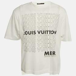 LOUIS VUITTON ホワイト ロゴ Tシャツ Louis Vuitton White Barcode Logo Tee – Savonches