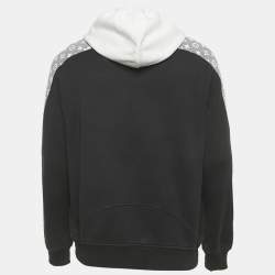 Pre Owned هودي قطن مونوغرام مونوكروم لويس فيتون مقاس كبير