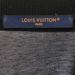 Pre Owned Louis Vuitton Black Cotton Pique Polo T-Shirt M