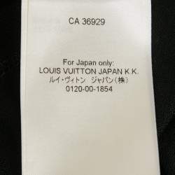 Pre Owned Louis Vuitton Black Cotton Pique Polo T-Shirt M