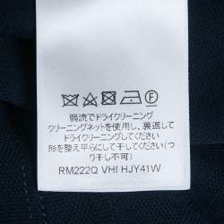 Pre Owned Louis Vuitton Blue Cotton Pique Polo T-Shirt M
