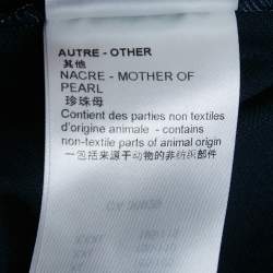 Pre Owned Louis Vuitton Blue Cotton Pique Polo T-Shirt M