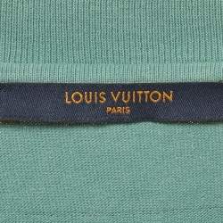Pre Owned Louis Vuitton Aqua Green Cotton T-Shirt 4XL