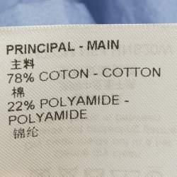 Pre Owned Louis Vuitton Blue LV Damier Spread Print Cotton Shirt L