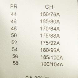 مملوكة مسبقًا جاكيت دينيم لوي فيتون رصاصي مزخرف مونوغرامي بحواف مهترأة مقاس صغير جدًا - إكس سمول