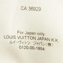 مملوكة مسبقًا جاكيت دينيم لوي فيتون رصاصي مزخرف مونوغرامي بحواف مهترأة مقاس صغير جدًا - إكس سمول