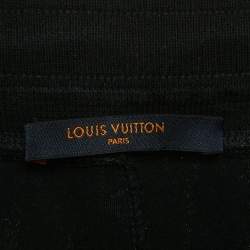 مملوكة مسبقًا بنطلون لويس فيتون أزرق كحلي قطن تريكو جوجرز متوسط