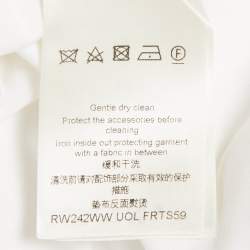 Pre Owned Louis Vuitton White Logo Print Cotton Crewneck T-Shirt L