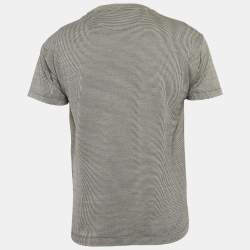 Pre Owned Louis Vuitton Black Oz Brick Road Pattern Jacquard Knit T-Shirt XS