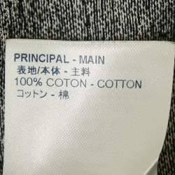 Pre Owned Louis Vuitton Black Oz Brick Road Pattern Jacquard Knit T-Shirt XS