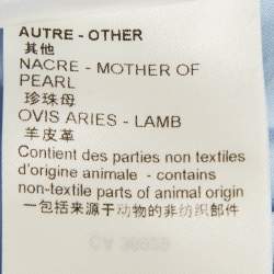 Pre Owned قميص لويس فويتون قطن فيل كوبيه أحمر بشعار أزرق مقاس متوسط