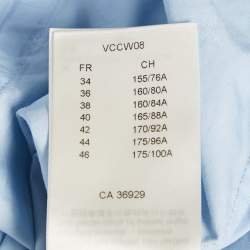 Pre Owned قميص لويس فويتون قطن فيل كوبيه أحمر بشعار أزرق مقاس متوسط