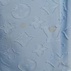 Pre Owned قميص لويس فويتون قطن فيل كوبيه أحمر بشعار أزرق مقاس متوسط