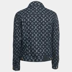 مملوكة مسبقًا جاکيت لوی فيتون دنيم أزرق مونوغرام مقاس كبير (لارج)